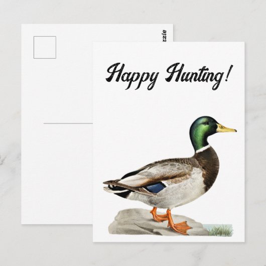 Mallard Duck Schilderen voor Jagers en Outdoorsmen Briefkaart (Voorkant / Achterkant)
