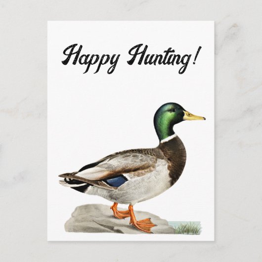 Mallard Duck Schilderen voor Jagers en Outdoorsmen Briefkaart (Voorkant)
