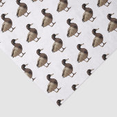 Mallard Duck Sepia Tone Tissue Paper Tissuepapier (Detail)