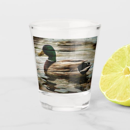 Mallard Duck Shot Glas (Voorkant)