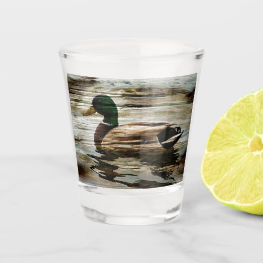 Mallard Duck Shot Glas (Voorkant)
