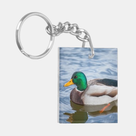 Mallard Duck Sleutelhanger (Voorkant Links)