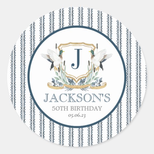 Mallard Duck sticker, sticker Mallard party (Voorkant)