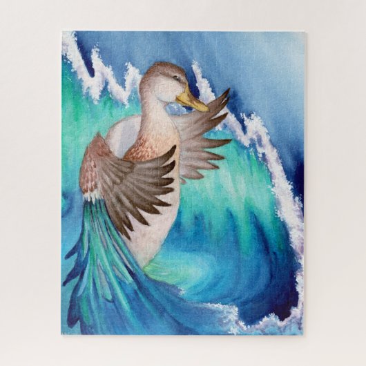 "Mallard Duck Surreal Dreams" Legpuzzel (Verticaal)