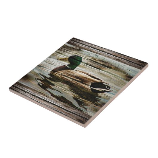 Mallard Duck Tegeltje (Zijkant)