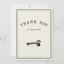 Mallard Duck Thank You Card Kaart