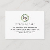 Mallard Duck Theme Baby shower Aangepast Informatiekaartje (Voorkant)