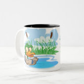 Mallard Duck Tweekleurige Koffiemok (Voorkant links)