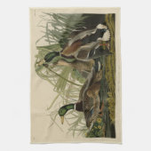 Mallard Duck van Audubon's Birds of America Theedoek (Verticaal)