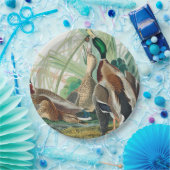 Mallard Duck van de vogels van Amerika (Audubon) Papieren Bordje (Feest)