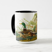 Mallard Duck van John James Audubon Mok (Voorkant links)