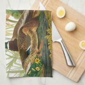 Mallard Duck van John James Audubon Theedoek (Quarter Fold)