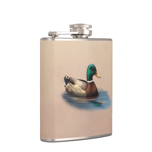 Mallard Duck Vinyl Wrapped Flask Heupfles (Rechts)
