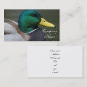 Mallard Duck Visitekaartje (Voorkant / Achterkant)