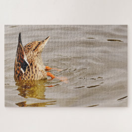 Mallard Duck voedt onderwater Legpuzzel