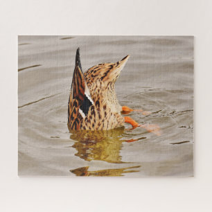 Mallard Duck voedt onderwater Legpuzzel