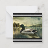  Mallard Duck Weathered Briefkaart (Voorkant)