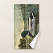 Mallard Duck Weathered Briefkaart Bad Handdoek (Handdoek)