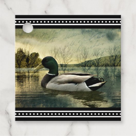  Mallard Duck Weathered Briefkaart Bedankjes Labels (Voorkant)