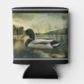 Mallard Duck Weathered Briefkaart Blikjeskoeler (Achterkant)
