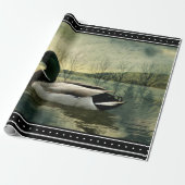 Mallard Duck Weathered Briefkaart Cadeaupapier (Uitgerold)