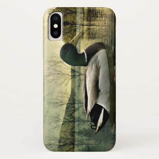Mallard Duck Weathered Briefkaart Case-Mate iPhone Case (Achterkant)