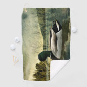Mallard Duck Weathered Briefkaart Golfhanddoek (Insitu)