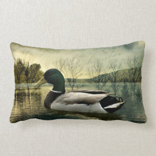 Mallard Duck Weathered Briefkaart Kussen