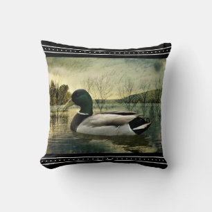  Mallard Duck Weathered Briefkaart Kussen
