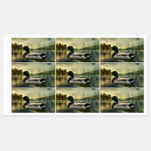 Mallard Duck Weathered Briefkaart Labels (Vel)