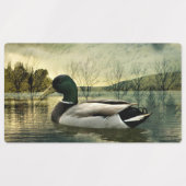 Mallard Duck Weathered Briefkaart Labels (Design 1)