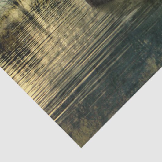  Mallard Duck Weathered Briefkaart Tissuepapier (Detail)