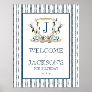 Mallard Duck welkomstbord, eendenvlees poster