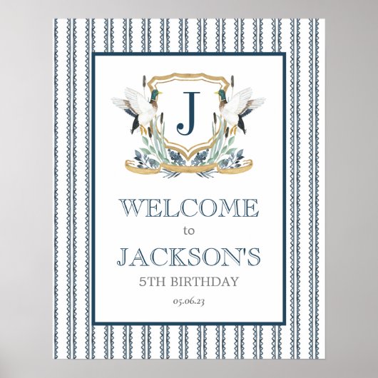 Mallard Duck welkomstbord, eendenvlees poster (Voorkant)