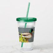 Mallard Duck Wildlife Foto Acryl Drinkbeker (Achterkant)