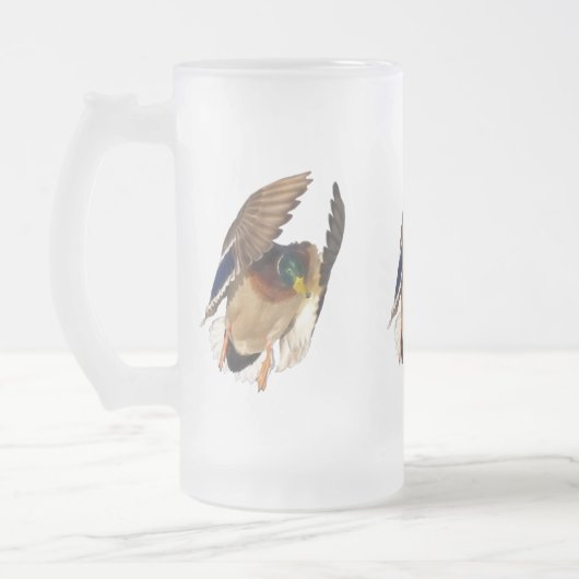 Mallard Duck Wildlife Foto voor Vogelliefhebbers Matglas Bierpul (Links)