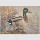 Mallard Duck Wildlife Schilderij Decoupage Tissuepapier (Voorkant)