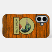 Mallard Duck Wood Grain Hoesje-Mate iPhone Case (Achterkant (horizontaal))