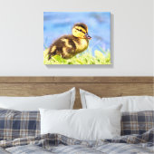 Mallard Ducking Canvas Afdruk (Insitu (Slaapkamer))