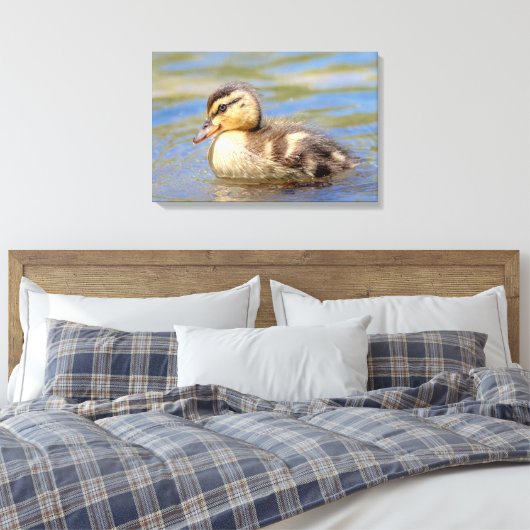 Mallard Ducking Canvas Afdruk (Insitu (Slaapkamer))