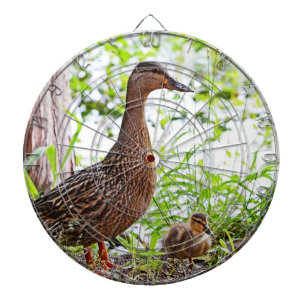 Mallard & Ducklings by Shirley Taylor Dartbord