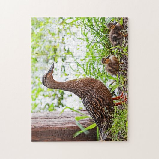 Mallard & Ducklings by Shirley Taylor Legpuzzel (Verticaal)