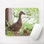 Mallard & Ducklings by Shirley Taylor Muismat (Met muis)