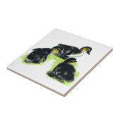 Mallard Ducklings Tegeltje (Zijkant)