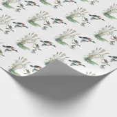 Mallard Ducks and Cattails Cadeaupapier (Hoek)