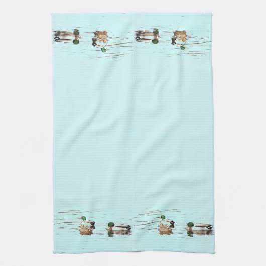 Mallard Ducks Art Towel Theedoek (Verticaal)