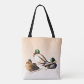 Mallard Ducks Bird Animal Canvas tas (Achterkant)