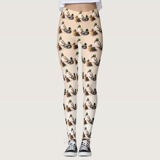 Mallard Ducks Bird Animal Leggings (Voorkant)