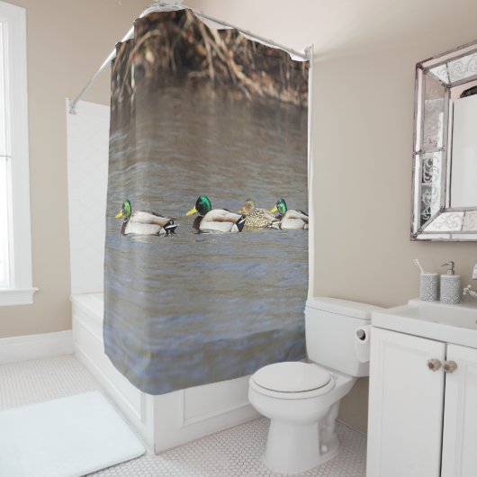 Mallard Ducks Douchegordijn (In situ)