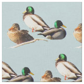 Mallard Ducks Fabric Stof (Close Up)